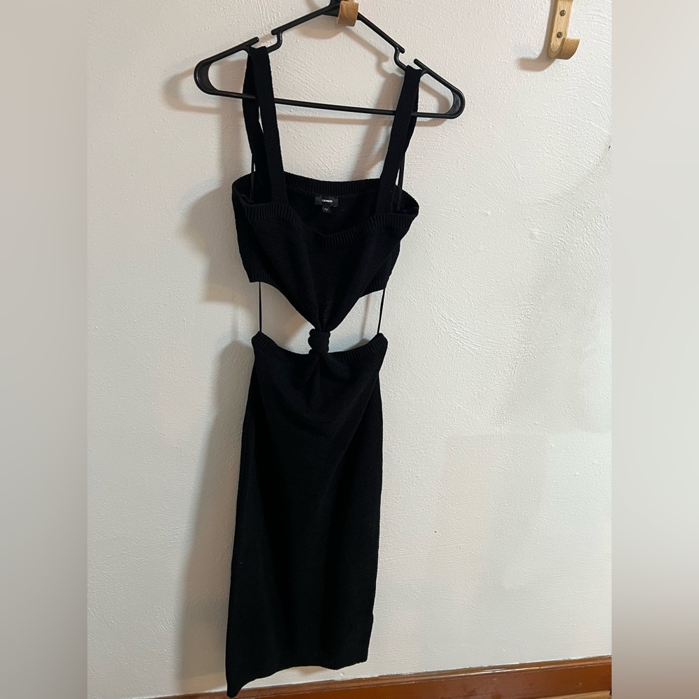 Express Black Cut-Out Dress MEDIUM